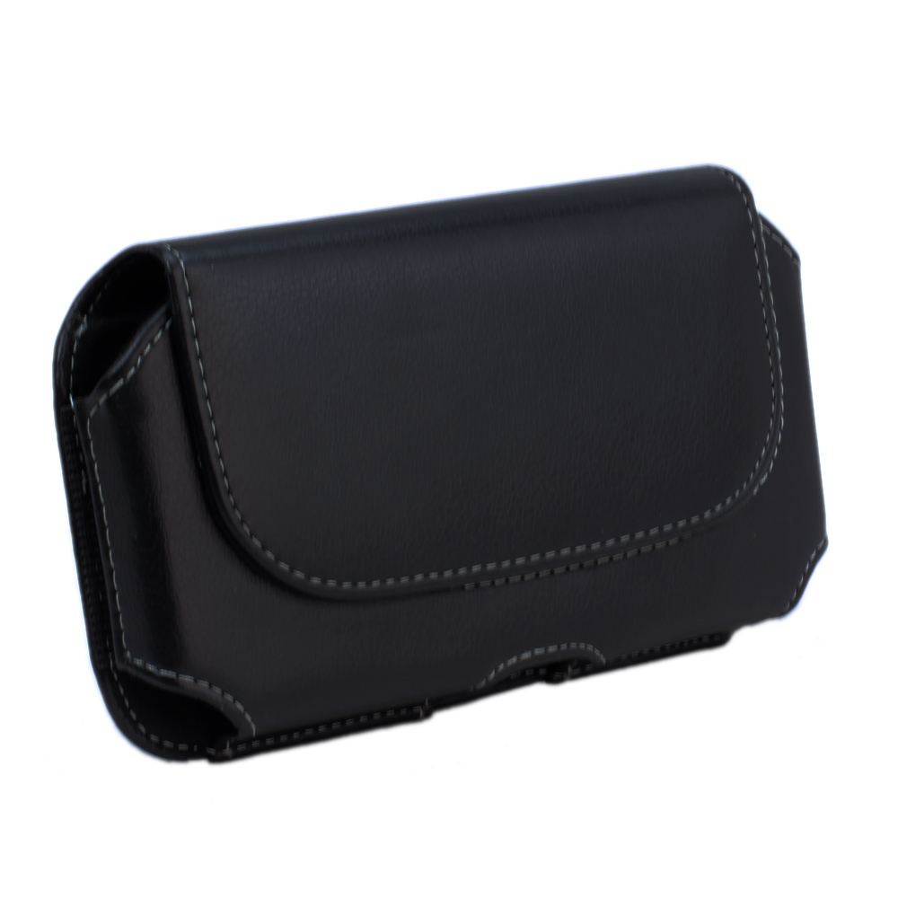 Horizontal Universal Tuff Belt Clip POUCH Large 21 (Black)
